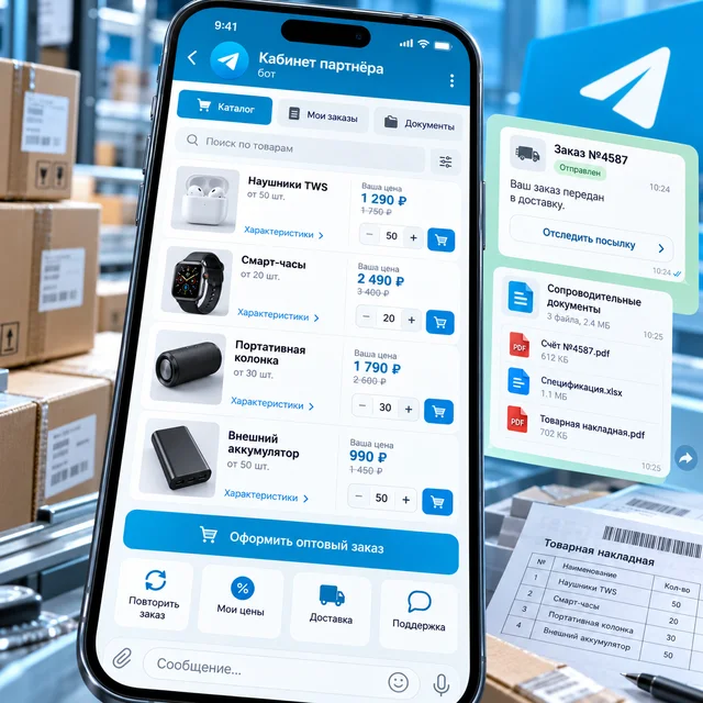 Кабинет партнёра в Telegram