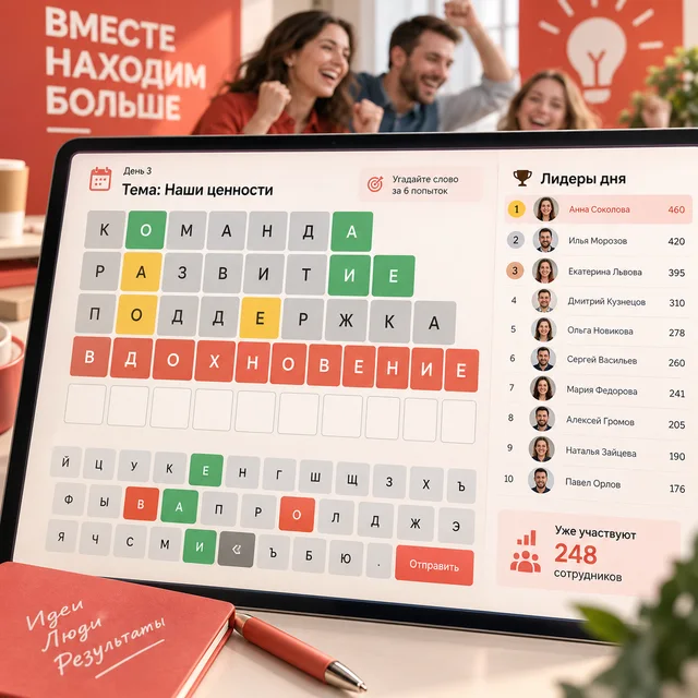 Разработка словесной игры для корпоративной акции