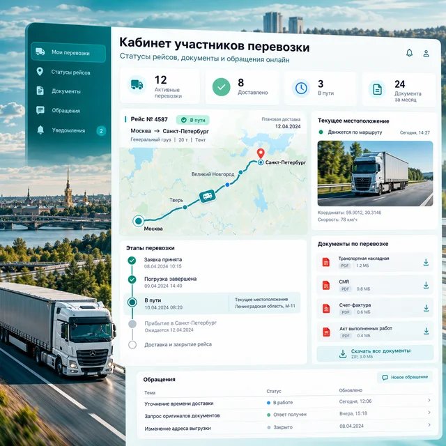 Кабинет участников перевозки