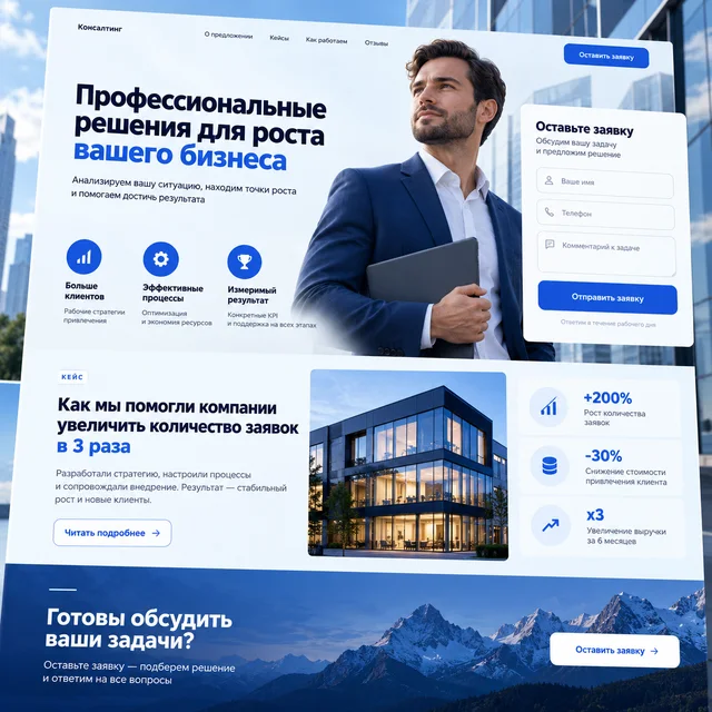 Лендинг для услуги
