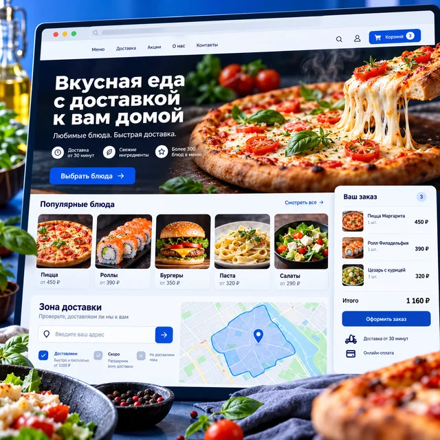 Сайт доставки еды