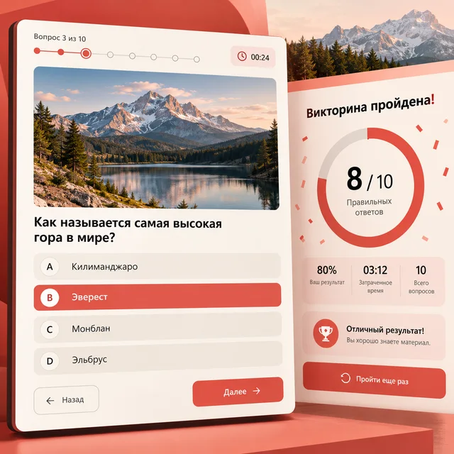 Создание интерактивной викторины