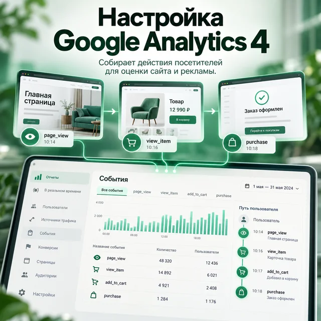 Настройка Google Analytics 4