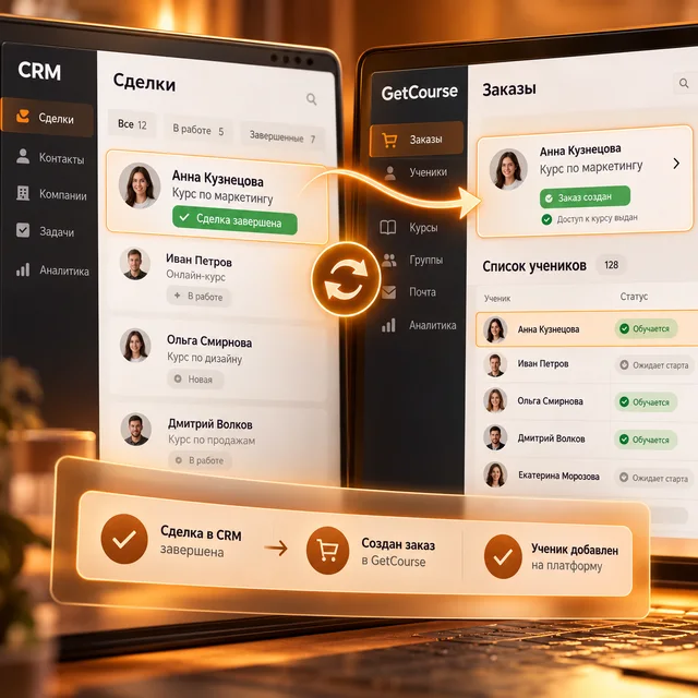 Связка продаж и учебной платформы