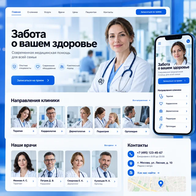 Сайт клиники